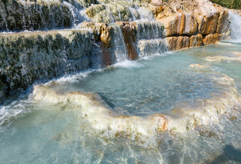 Natural spa Saturnia thermal baths, Italy