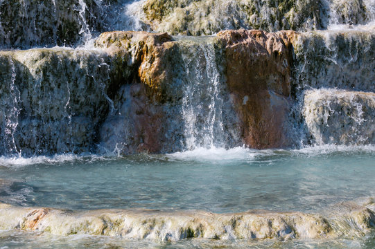 Natural spa Saturnia thermal baths, Italy
