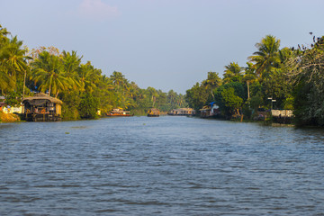 Fototapeta na wymiar Kerala - Backwaters
