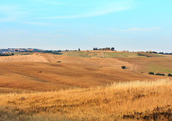 Tuscany sunrise countryside, Italy