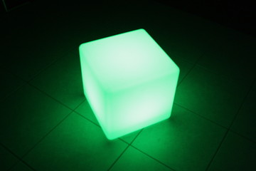 LED Cube Grün 