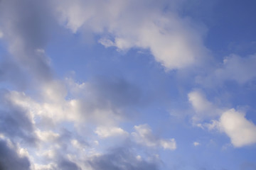 blue sky and clouds