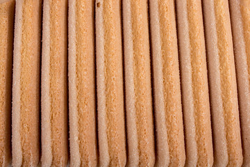 Löffelbiskuit als Zutat von oben - Top view