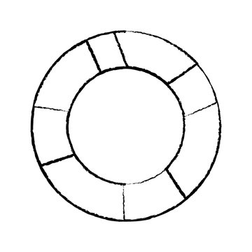 recommend clip art: life preserver icon image vector illustration design  black sketch line