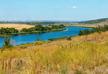 Summer Southern Bug river, Ukraine