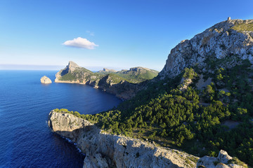 Fototapeta na wymiar Cape Formentor in Majorca, Spain