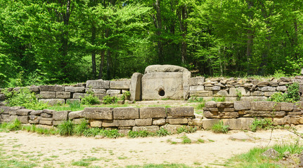 The large dolmen of the valley of the river Jean