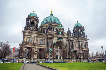 Beautiful view of historic Berlin Cathedral (Berliner Dom) at famous Museumsinsel (Museum Island) © k_samurkas