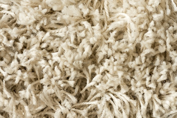 Weiß-Beige Teppich Textur - Nahansicht