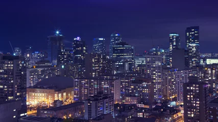 Zelfklevend Fotobehang Downtown Toronto at night  © Roland