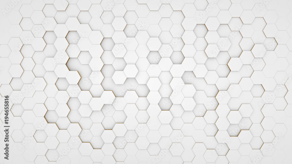 Poster clear pattern abstract background hexagon white