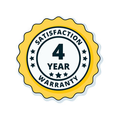 Naklejka premium 4 Year Warranty