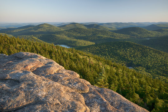USA, New York State. View from Crane Mountain, Adirondack Mountains.