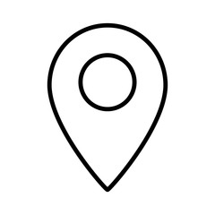 SImple isolated vector location pin icon