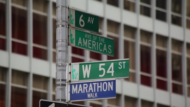 Street Signs Of New York City