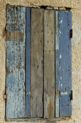 vieille porte de couleurs à Saint louis du Sénégal, Afrique