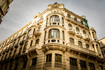Fototapeta na wymiar old buildings in Malaga
