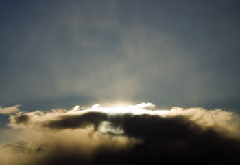 Obraz premium 夕暮れ 空 素材