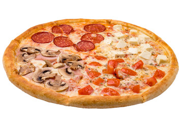 pizza four seasons isolate