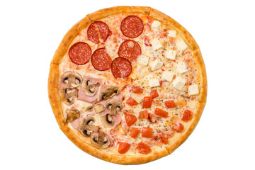 pizza four seasons isolate