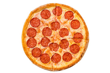 pizza pepperoni isolate