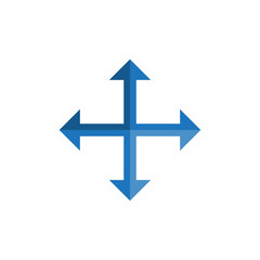 Four Way Arrows vector