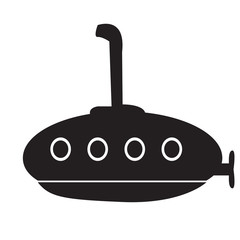 Isolated submarine toy icon