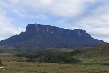 Kukenan Tepui near Mount Roraima in the Gran Sabana Venezuela, Canaima National Park.