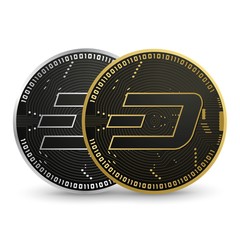 Dash Digital currency vector