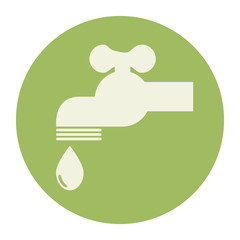 tap water ecology icon vector illustration design