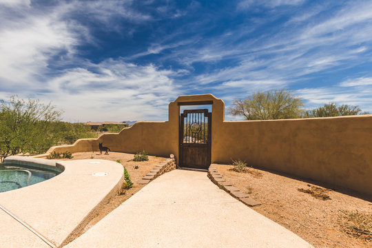 Back Yard of Upscale Desert Property