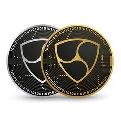 Nem Digital currency vector