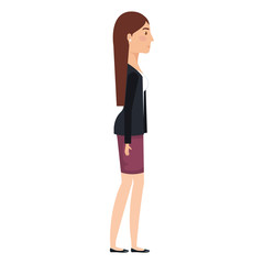 successful businesswoman avatar character vector illustration design