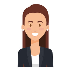 successful businesswoman avatar character vector illustration design