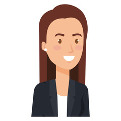 successful businesswoman avatar character vector illustration design