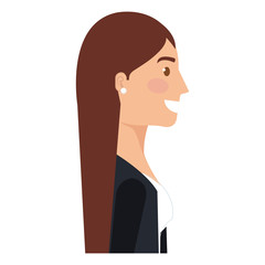 successful businesswoman avatar character vector illustration design