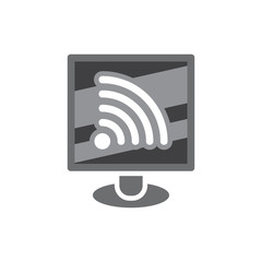 Wifi Computer Logo icon Design