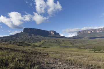 Mount Roraima and Kukenan Tepui, Canaima National Park.