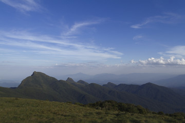 Set of mountains near Curitiba (Serra Ibitiraquire).
