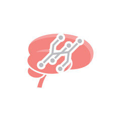 Digital Brain Logo Icon Design