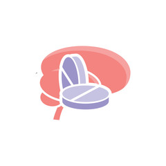 Medicine Brain Logo Icon Design