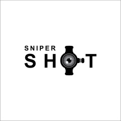 lens sniper logo design