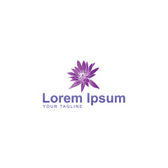 Fototapeta na wymiar lotus flower logo design