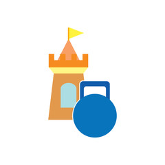 Kettle Bell Castle Logo Icon Design