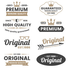 Obraz premium Vintage Retro Vector Logo for banner