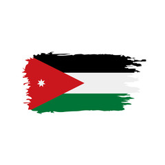 Jordan flag, vector illustration