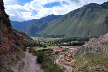 Landscape in the Urubamba Valley, Cuzco region,  Peru