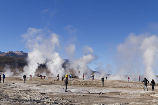 Geysers del Tatio, San Pedro de Atacama, Chile.