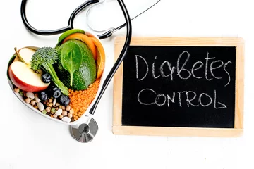 Deurstickers Diabetes diet control © bit24