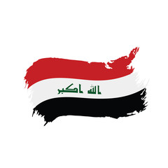 Iraqi flag, vector illustration
